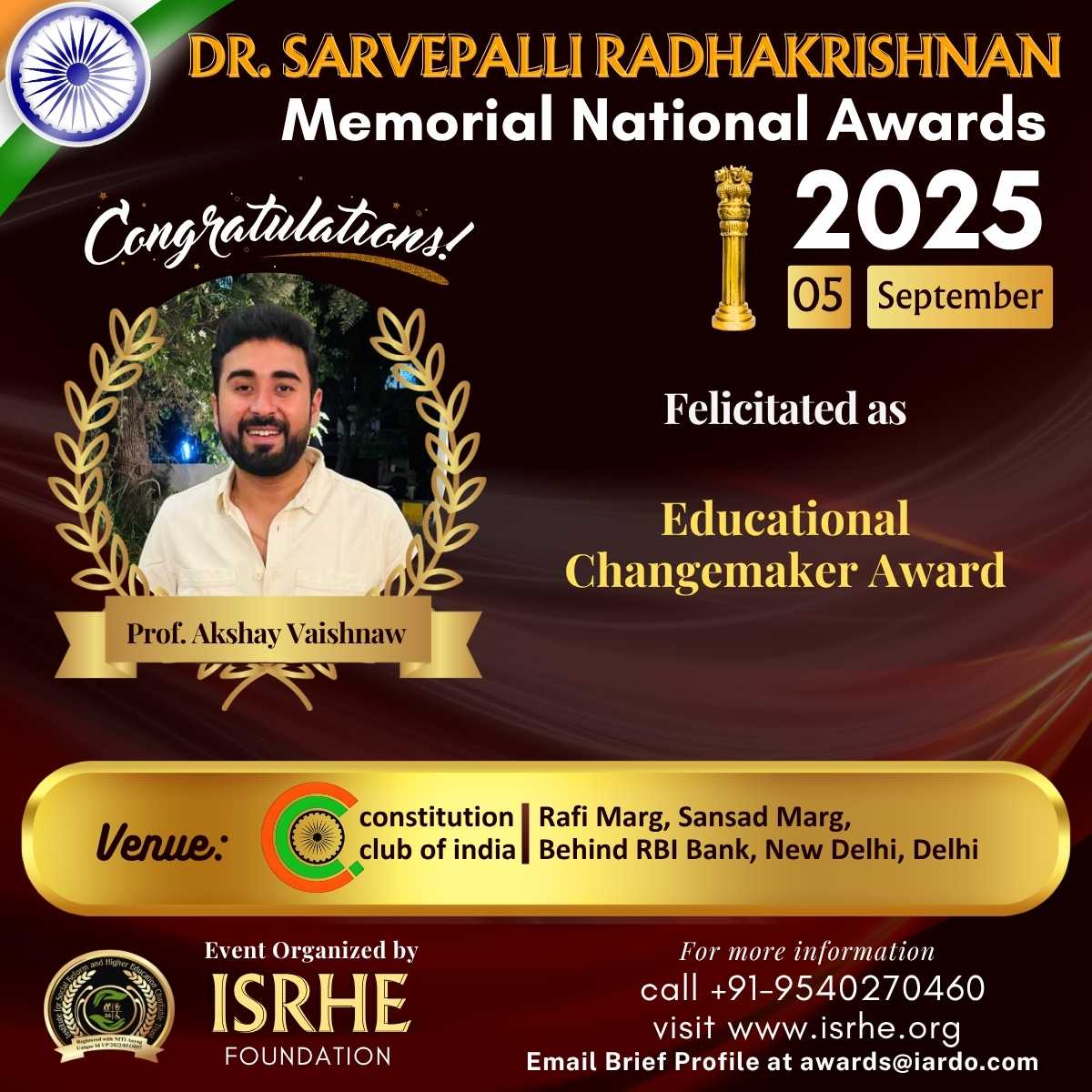 Prof. Akshay Vaishnaw